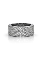 Anello FASCIA INGLESE zirconata argento