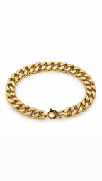 Bracciale groumette satinata oro
