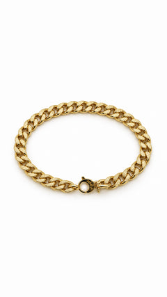 Bracciale groumette satinata oro