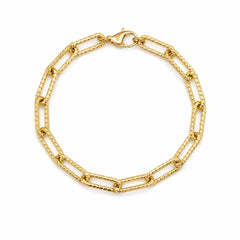 Bracciale catena lavorata oro