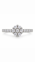 Anello solitario Flowers oro