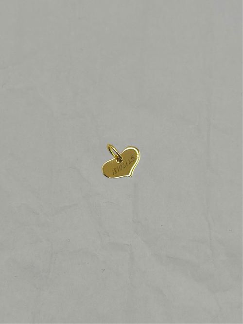 Pendente cuoricino personalizzato oro
