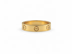 Anello fascia C slim oro