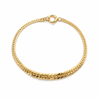 Bracciale groumette a scalare oro