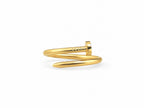 Anello chiodo slim oro
