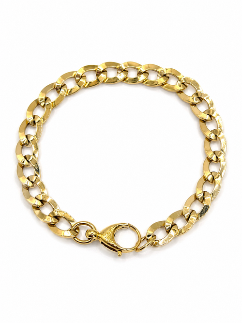 Bracciale groumette piatta oro