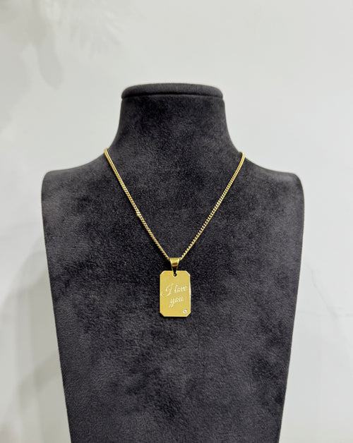 Medaglia I Love You argento