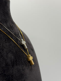 Collana croce SALVI small argento