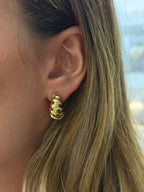 Orecchini croissont small oro