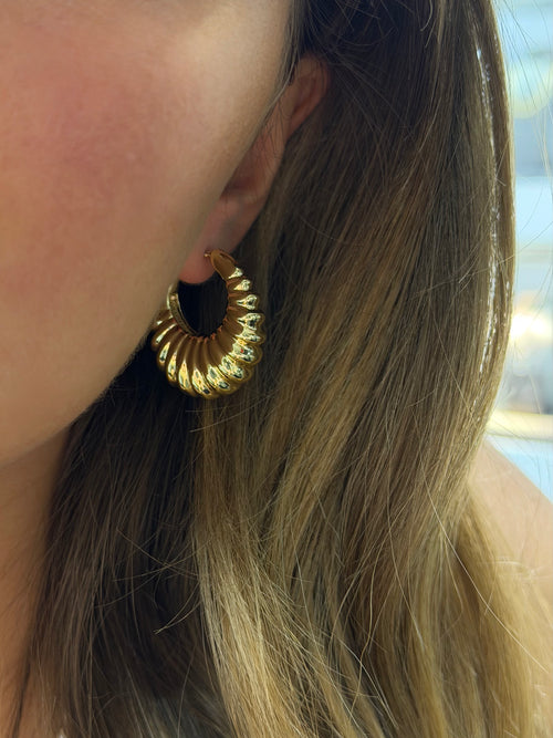 Orecchini croissont 2.0 oro