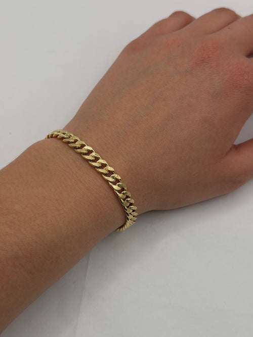 Bracciale groumette SATINATA oro