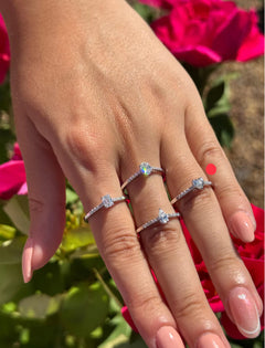 Anello a cuore diamanti