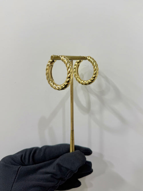 Orecchini torchon basic oro