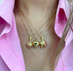 Collana portafortuna argento bombati