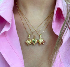 Collana portafortuna argento bombati