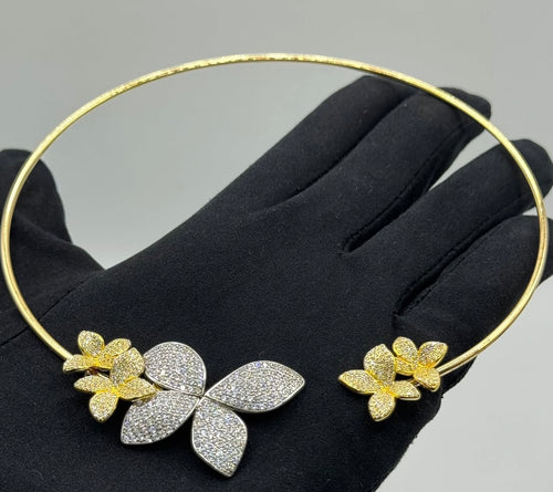 Collier BUTTERFLY rigido argento