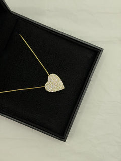 Collana BIG HEART zirconato argento