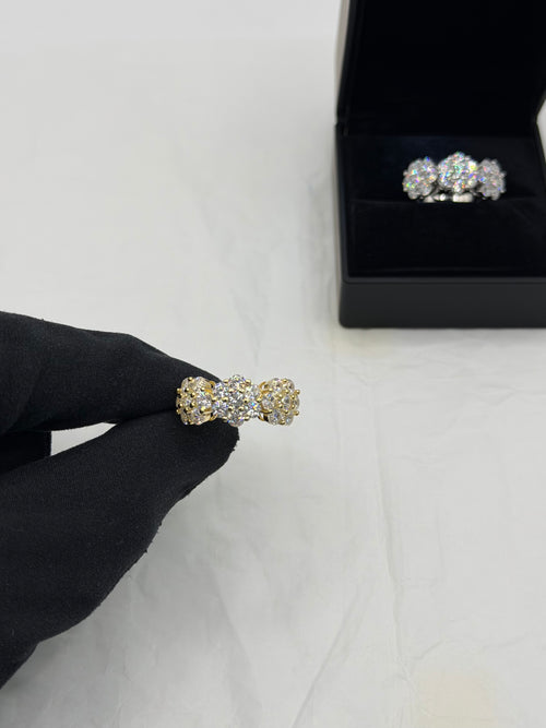 Anello trilogy FLOWERS SUPER BIG argento