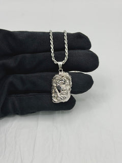 Collana VOLTO CRISTO argento
