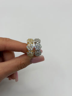 Anello trilogy FLOWERS SUPER BIG argento