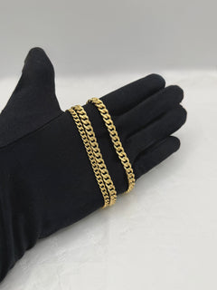 Bracciale groumette SATINATA oro