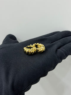 Orecchini croissont small oro