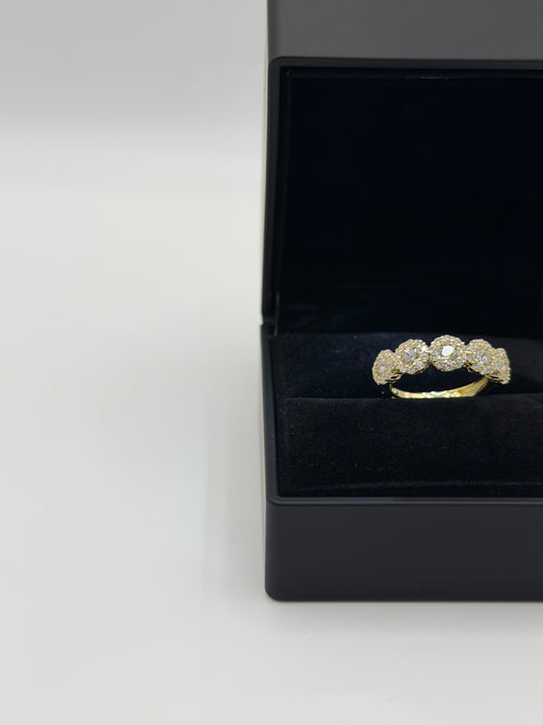 Anello 5 pietre FLOWERS argento