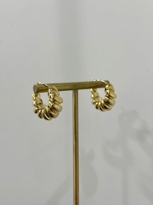 Orecchini croissont small oro