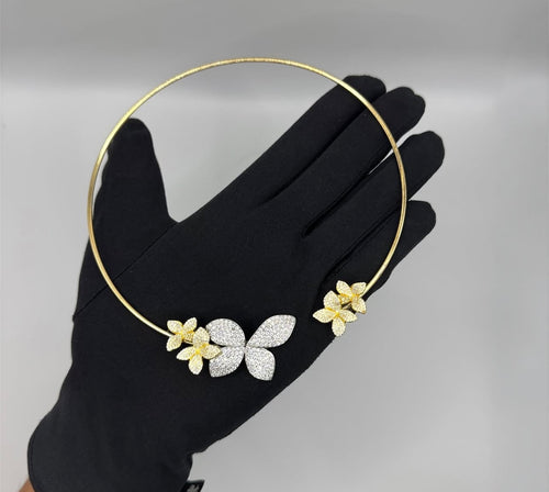 Collier BUTTERFLY rigido argento