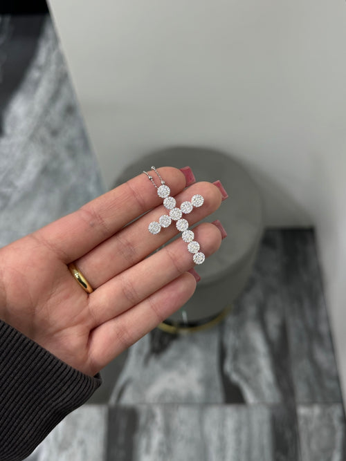 Collana CROCE & PERLE argento