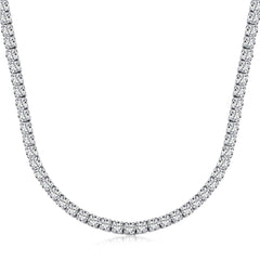 Collana choker TENNIS argento