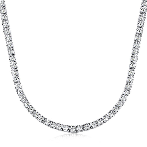 Collana choker TENNIS argento