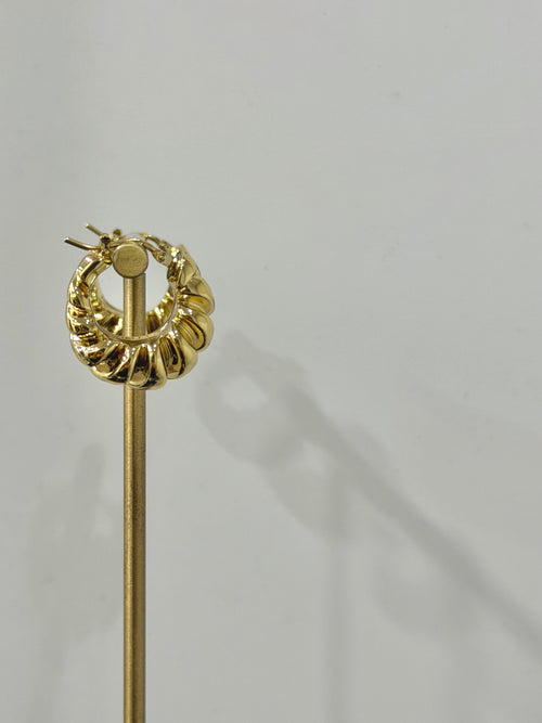 Orecchini croissont small oro