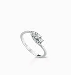 Anello trilogy oro e diamanti