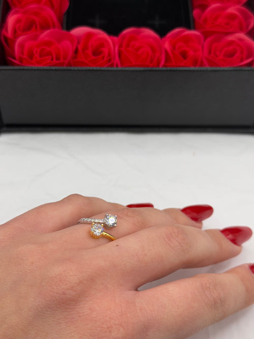 Anello BILOGY “io&te” argento + box San Valentino🌹