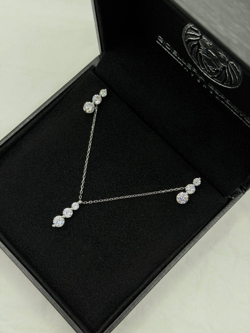 Completo TRYLOGY a scalare tondo argento