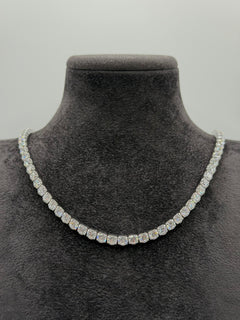 Collana choker TENNIS argento