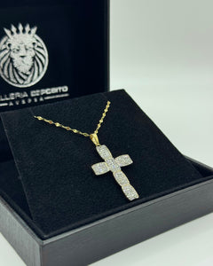 Collana con croce square oro