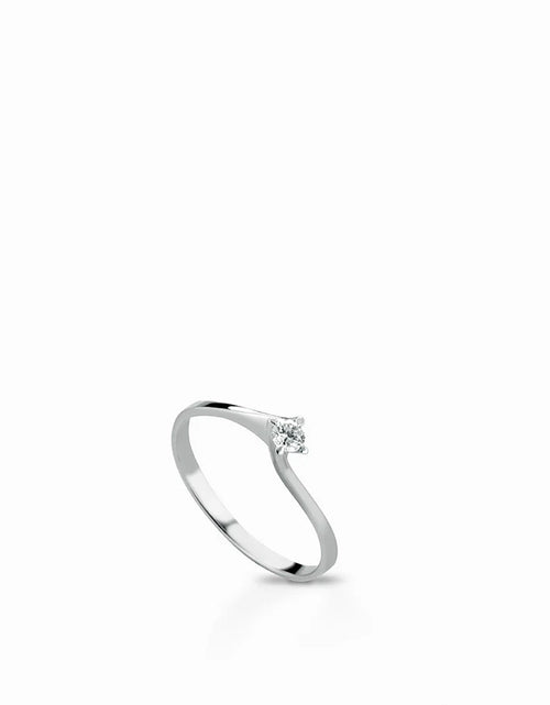 Anello solitario modello Valentino diamanti