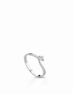 Anello solitario modello Valentino diamanti