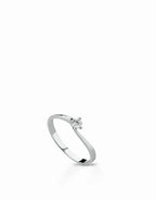 Anello solitario modello Valentino diamanti