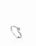 Anello solitario modello Valentino diamanti