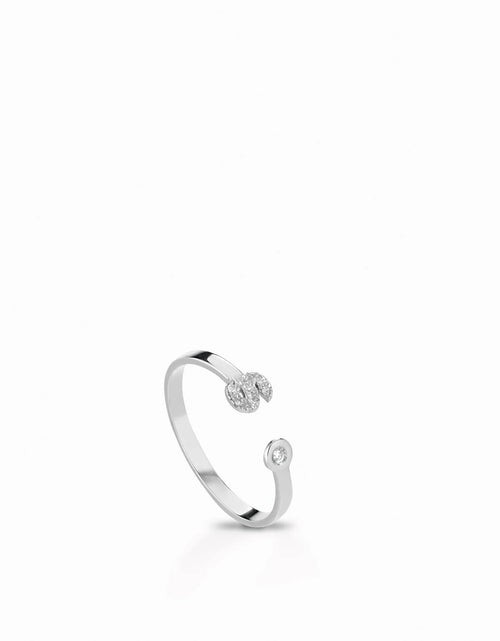 Anello LETTERA oro e diamanti