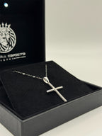 Collana con croce minimal BIG zirconata oro