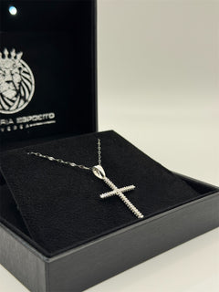 Collana con croce minimal BIG zirconata oro