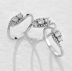 Anello trilogy oro e diamanti