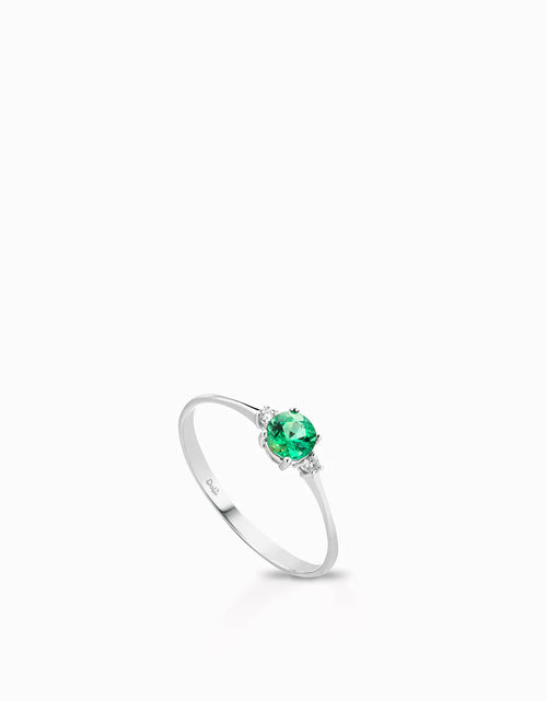 Anello smeraldo ovale