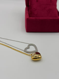 Collana HEART aperta argento