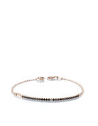 Bracciale mezzo tennis diamanti neri