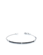 Bracciale mezzo tennis diamanti neri